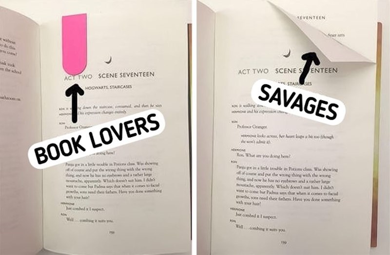 5. Ali ljudi koji savijaju stranice knjiga...