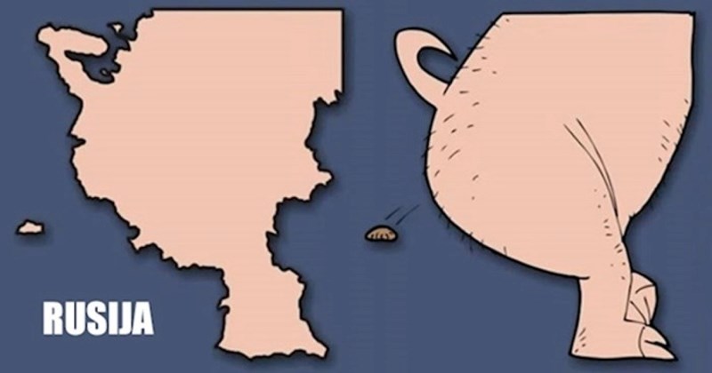 Nijemac je pokazao na što ga podsjeća oblik raznih država, pogledajte kako je Hrvatska prošla