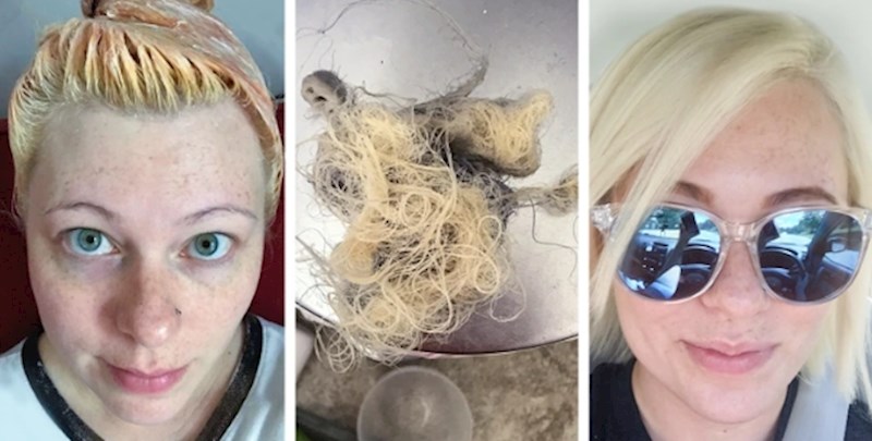 "Nakon svog poduhvata sam morala frizerki koja mi je jedva spasila kosu."