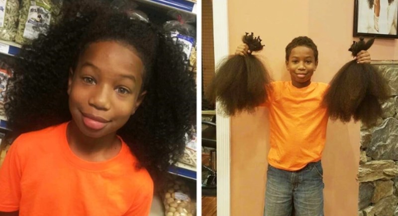 5. Dvije godine je puštao kosu kako bi je mogao donirati.