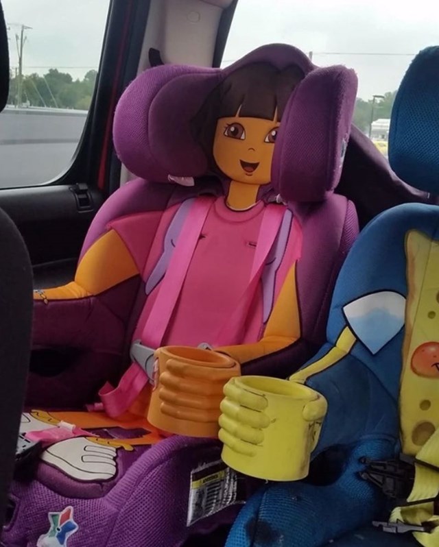 10. "Skoro mi je srce stalo kad sam ušao u klijentov auto i ugledao ovu sjedalicu."