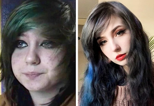 "Od 14 do 20 godina. Izgubila sam višak kilograma, počela brinuti o sebi i prestala sama šišati kosu"