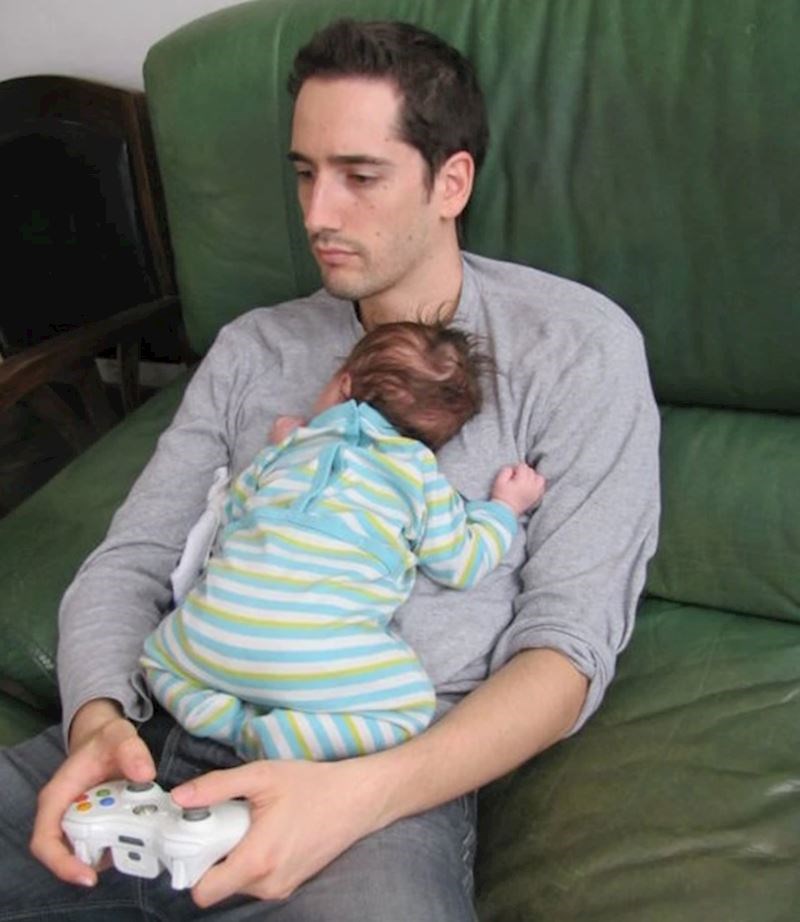 "Nema ljepšeg mjesta za spavanje od onog na tati"