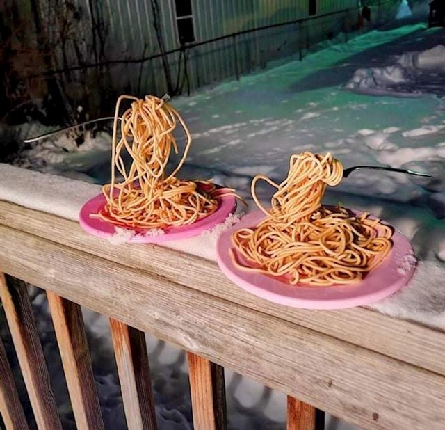 7. Zaleđeni špageti