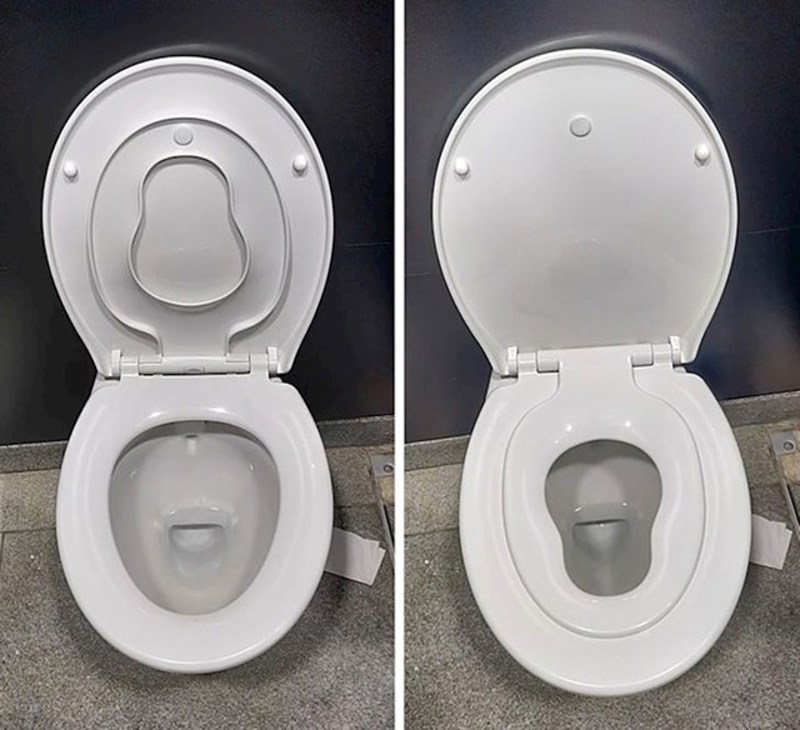 Wc daska koja ima više nastavaka za djecu i odrasle