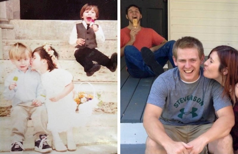 9. "Tri rođaka kroz gotovo 20 godina. Ništa se nije promijenilo, osim visine"