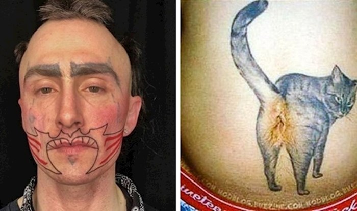 15 ljudi koji su zbog svojih čudnih tetovaža postali predmet sprdnje na internetu