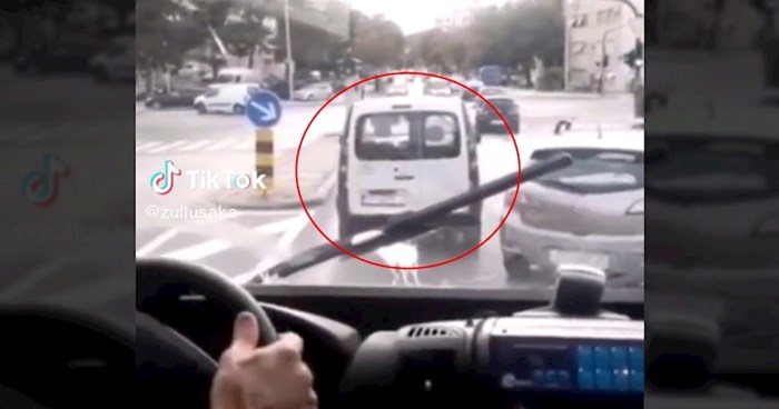 Društvenim mrežama dijeli se bizaran video iz Splita, pogledajte što je učinio vozač bijelog vozila