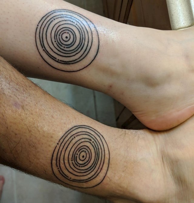 "Supruga i ja smo tetovirali dijagram koji prikazuje položaj planeta u trenutku kada smo se vjenčali"