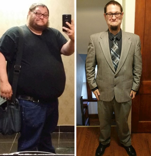 "Prošle godine sam izgubio gotovo sto kilograma zahvaljujući tjelovježbi i operaciji kojom sam uklonio višak kože. Mislim da je neupitno koliko sam sada sretniji"