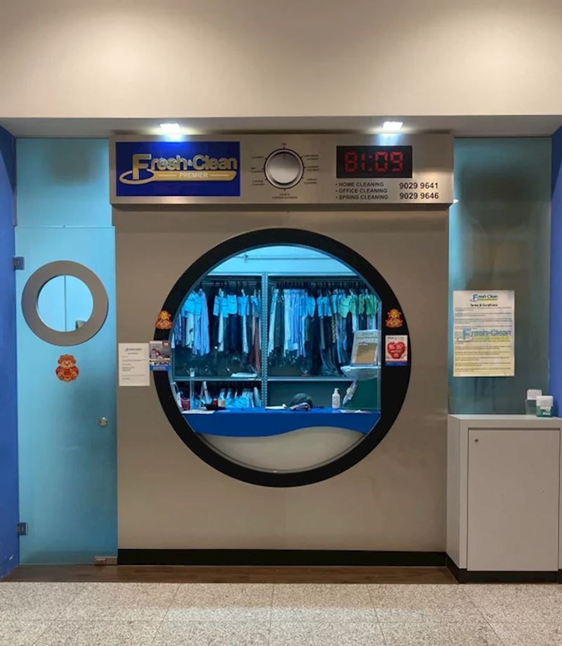 3. Kemijska čistionica koja izgleda kao velika perilica za rublje