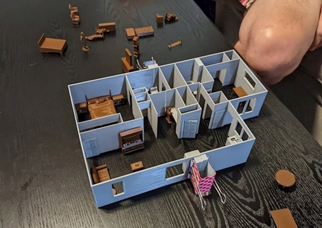 3. Tip je napravio 3D prikaz stana u koji se seli, a kako bi mu bilo kasnije lakše odmah je rasporedio koji će namještaj gdje ići.