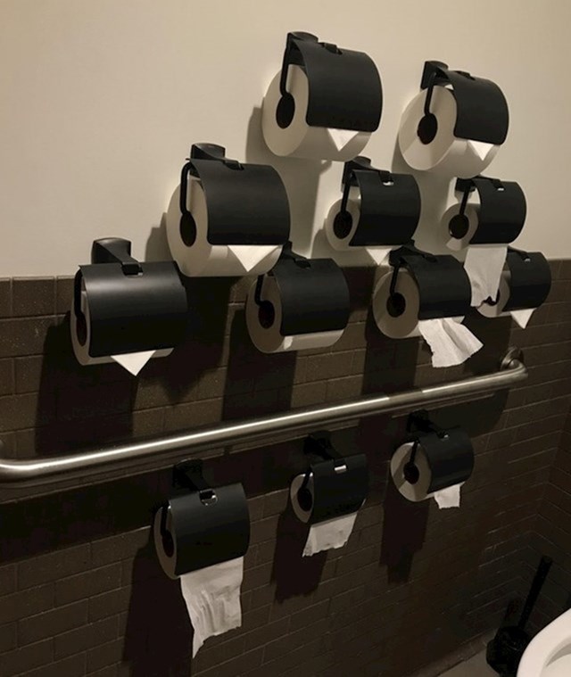 Stvarno su htjeli ljudima omogućiti da svatko ima dovoljno WC papira i da ga ne nestane tako brzo.