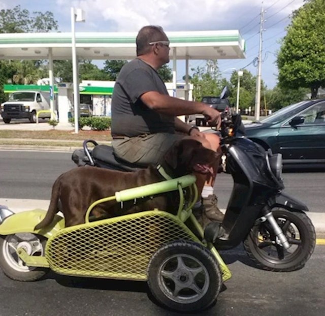 "Ovaj tip je nadogradio dio na motoru za svog psa!"
