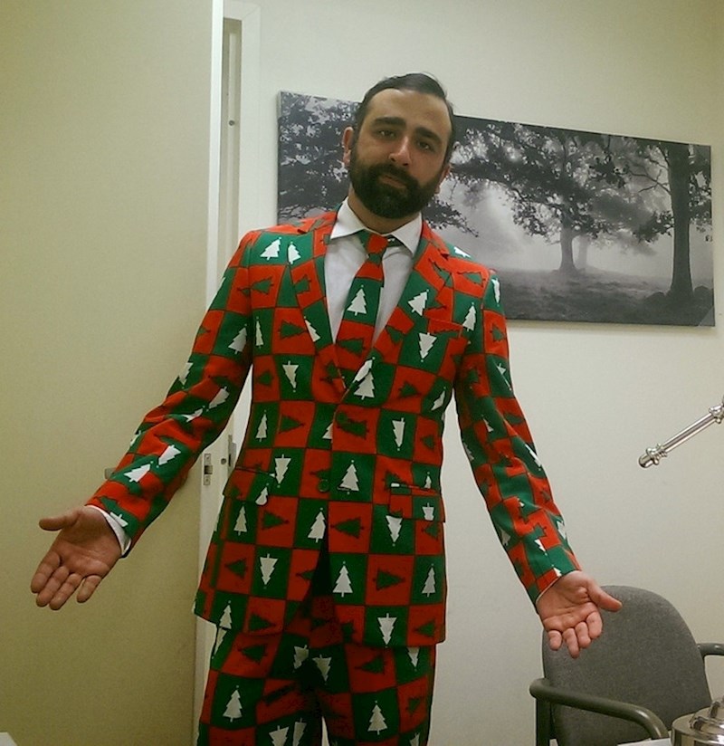 9. "Ovako sam se spremio za poslovni božićni party. Nisam se nadao da će šefovi biti ondje. No, svejedno smo se dobro zabavili"