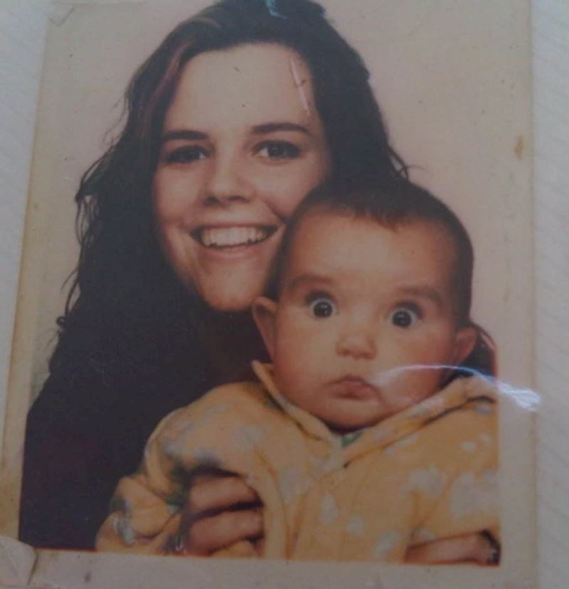 "Moja cura kad je bila beba. Izgleda prestravljeno!"