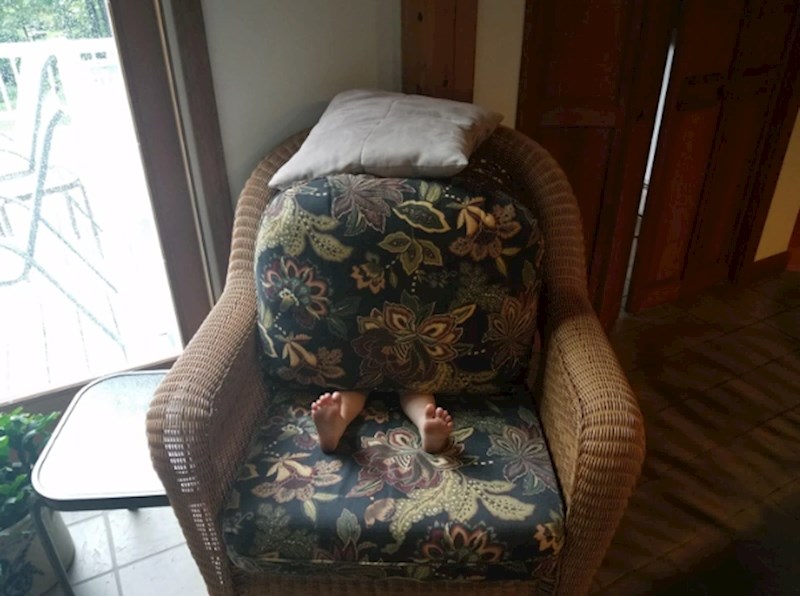 11. "Moj sin misli da je ovo idealno skroviše u igri skrivača"