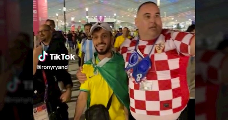 Video postao viralni hit zbog hrvatskog navijača. Pogledajte kako se našalio s Brazilcima