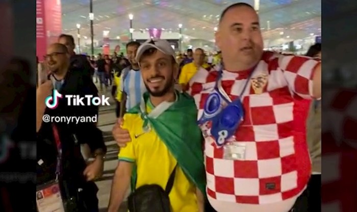 Video postao viralni hit zbog hrvatskog navijača. Pogledajte kako se našalio s Brazilcima