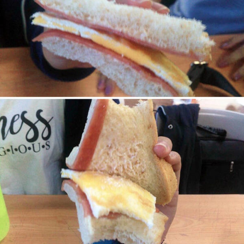 6. "I onda su se još čudili kad sam ih tražila da mi slože novi sendvič."