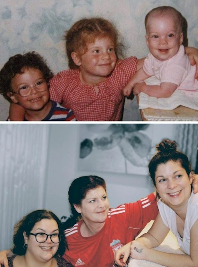 "Tri sestre i nova verzija fotke stare 37 godina"