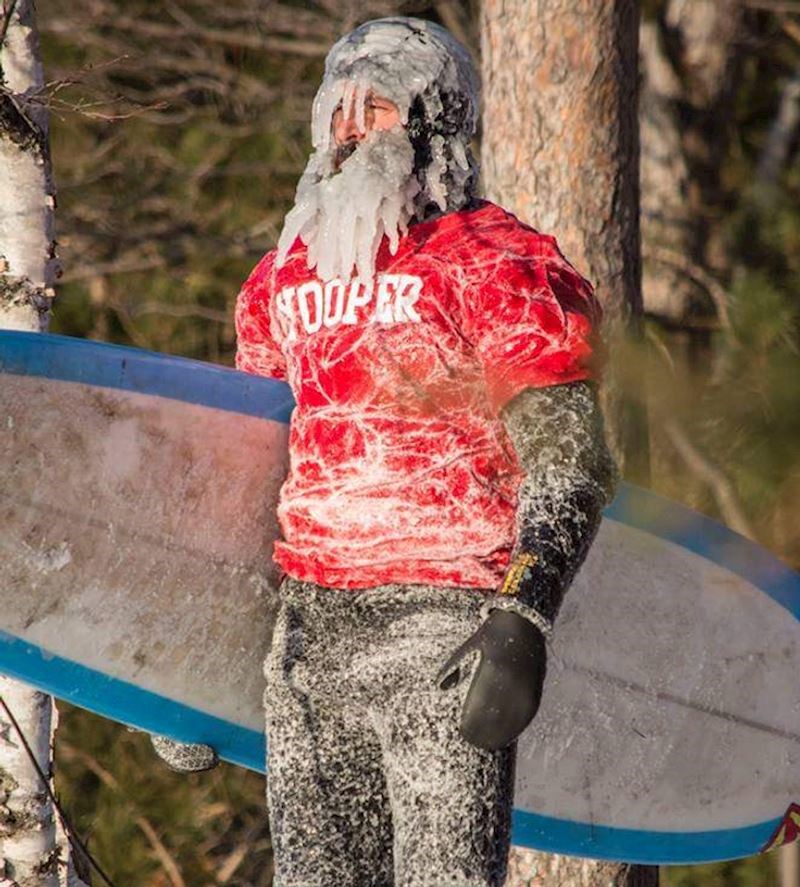 "Evo kako izgleda kad pokušavate surfati po zimi..."
