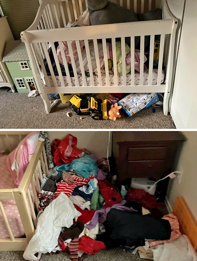 18. "Zamolila sam muža da pospremi dječju sobu, evo kako je to odradio"