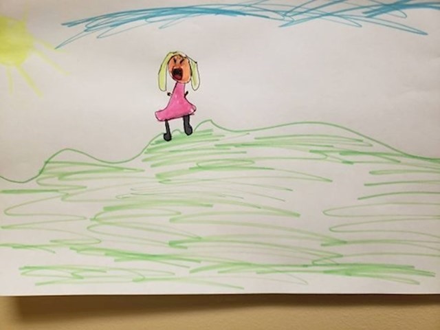 "Naša kćerkica mrzi kad joj sunce sja u oči pa je u školi napravila crtež na kojem se dere na Sunce."