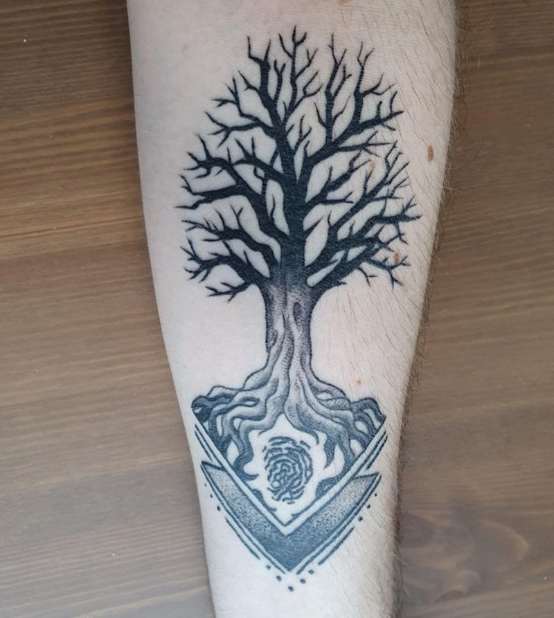 18. "Tetovaža u uspomenu na tatu, dio otiska je zapravo temeljen na njegovom otisku prsta"