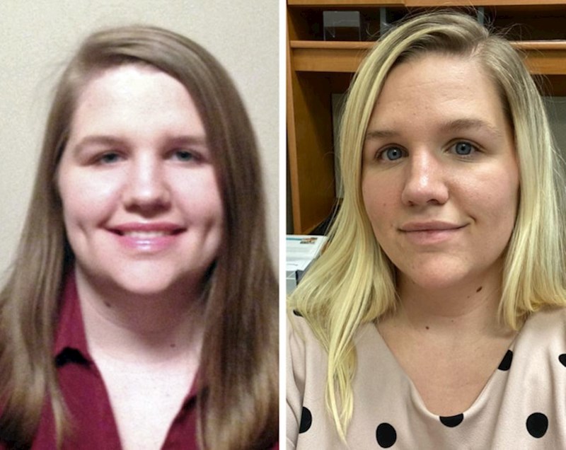 "Osam godina razlike između ovih fotografija. Osjećam se sretnije, bolje i mlađe"