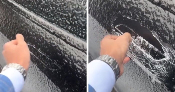Tip je snimio kakav mukotrpan proces prolazi da bi otvorio vrata auta zimi, ovo je baš katastrofa
