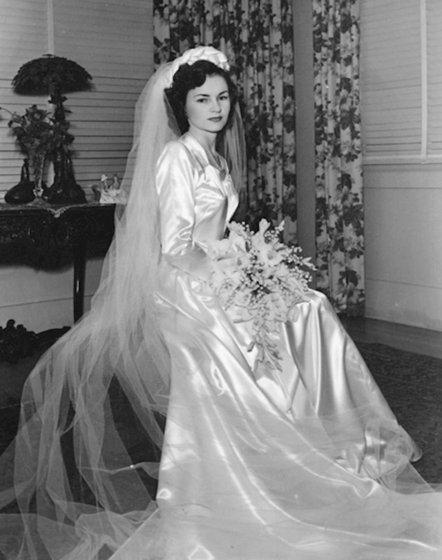 "Moja mama na dan vjenčanja, 1947. godine"