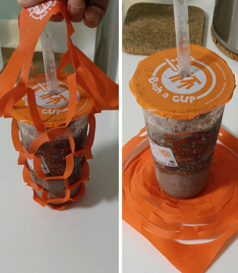 9. Ova čaša ima i torbicu da se može lakše nositi