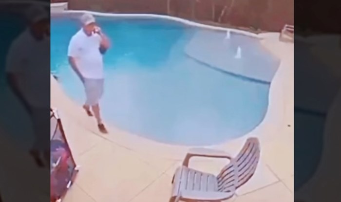 Video tipa koji se spotaknuo dok je hodao uz bazen je hit, a sve zbog onoga što se dogodilo na kraju