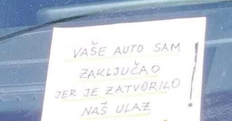 Turisti su parkirali ispred njihovog ulaza, pa su im se "osvetili". Nećete vjerovati što su izveli