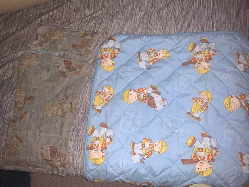 "Bob Graditelj deka koju smo koristili 18 godina i nova Bob Graditelj deka."