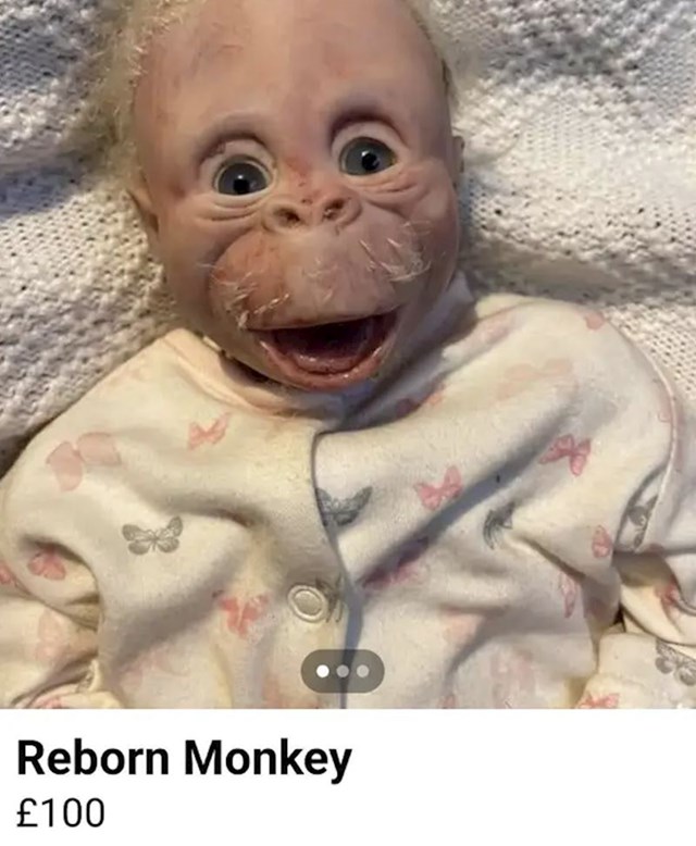 Pokušali su prodati igračku "preporođenog" majmuna, izgleda jezivo stvarno