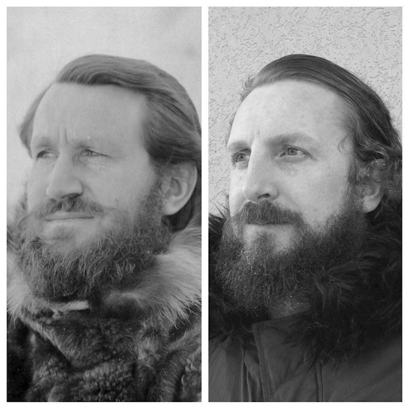 5. "Moj djed 1940. godine na lijevoj slici i ja na desnoj slici"