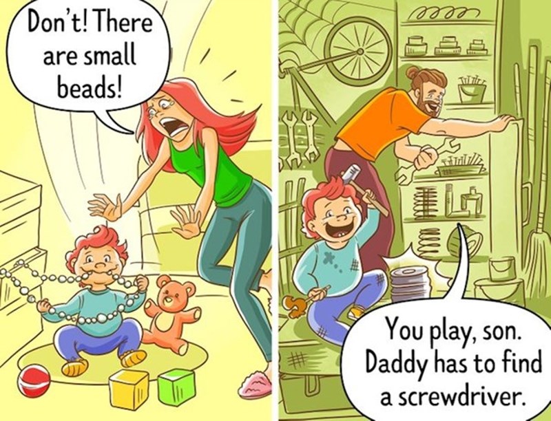 Očevi su stvarno bezbrižniji 🙂