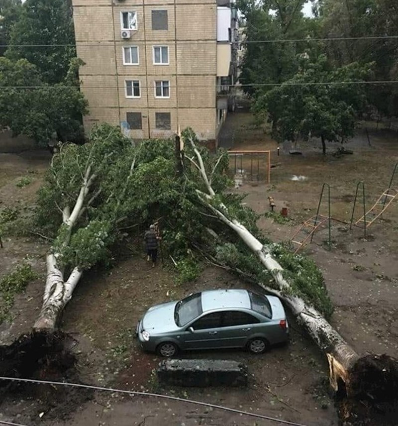 Netko je slikao auto osobe koja je očito rođena pod sretnom zvijezdom.