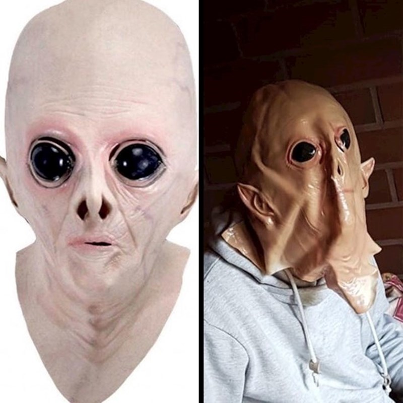 Zapravo uživo izgleda strašnije nego na reklami, ali samo zato što se maska ne prilagođava licu već ovako visi