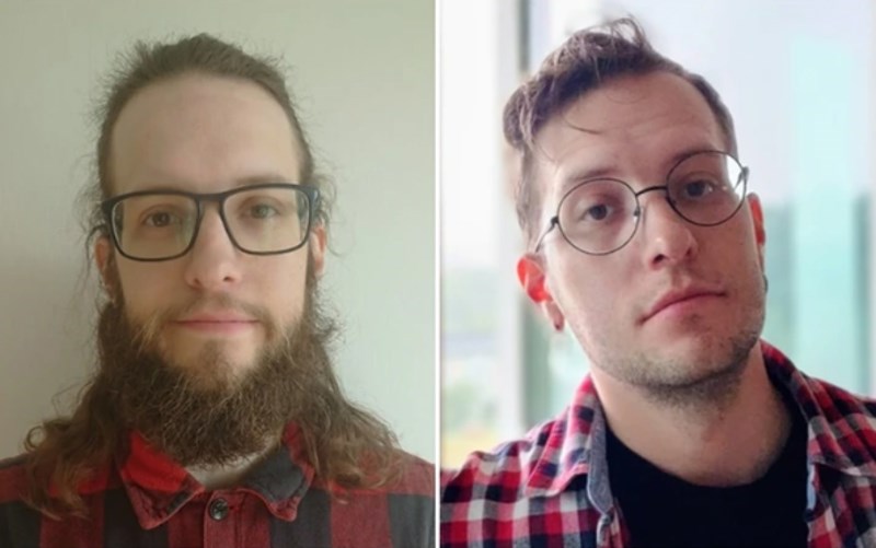 5. "Odlučio sam se ošišati, obrijati i malo raditi na sebi. Razlika u dvije godine."