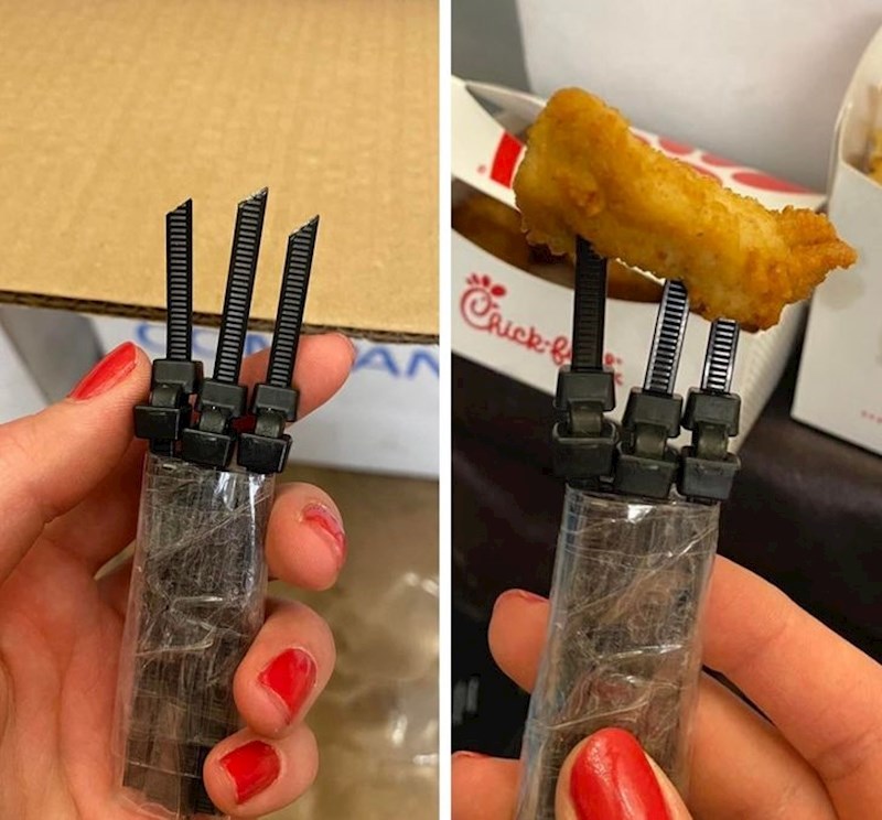 "Zaboravila sam vilicu kod kuće, ali mislim da sam se odlično snašla"