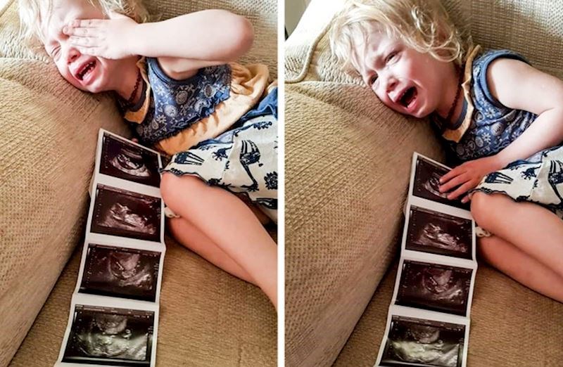 7. "Saznala je da će biti velika sestra, nije bila oduševljena"