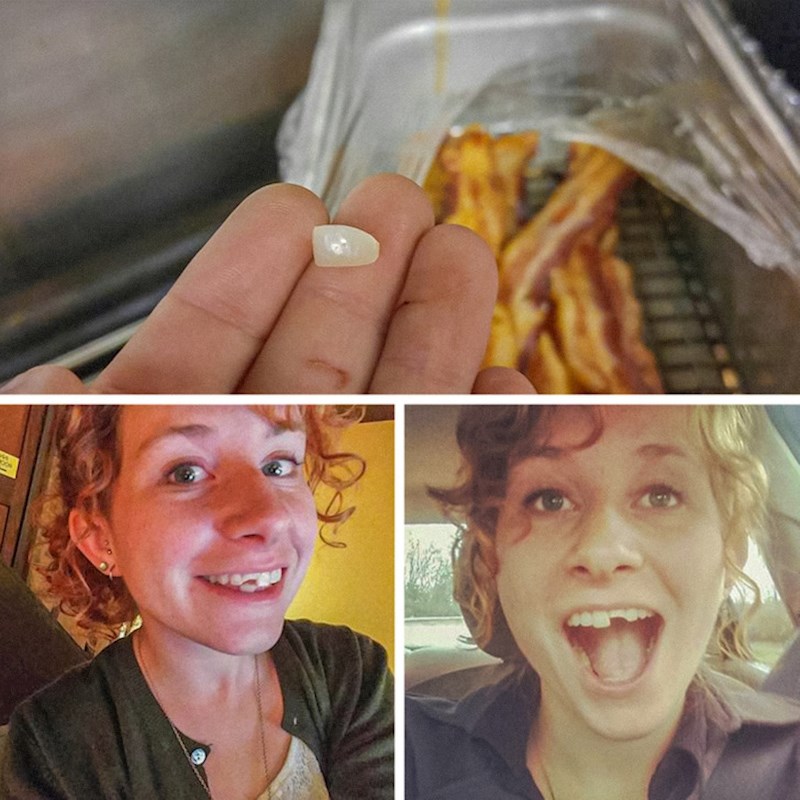 11. "Danas sam 'proslavila' dvije godine otkad mi je zub puknuo na pola tako što mi je danas opet puknuo dok sam jela..."