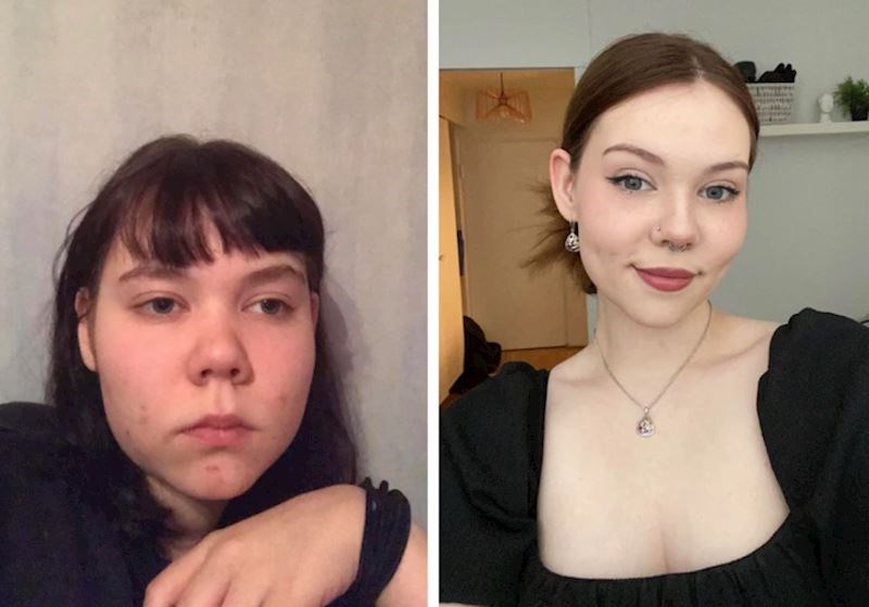 "Moja predobra transformacija! Djevojčica sa 14 i mlada žena s 19 godina"