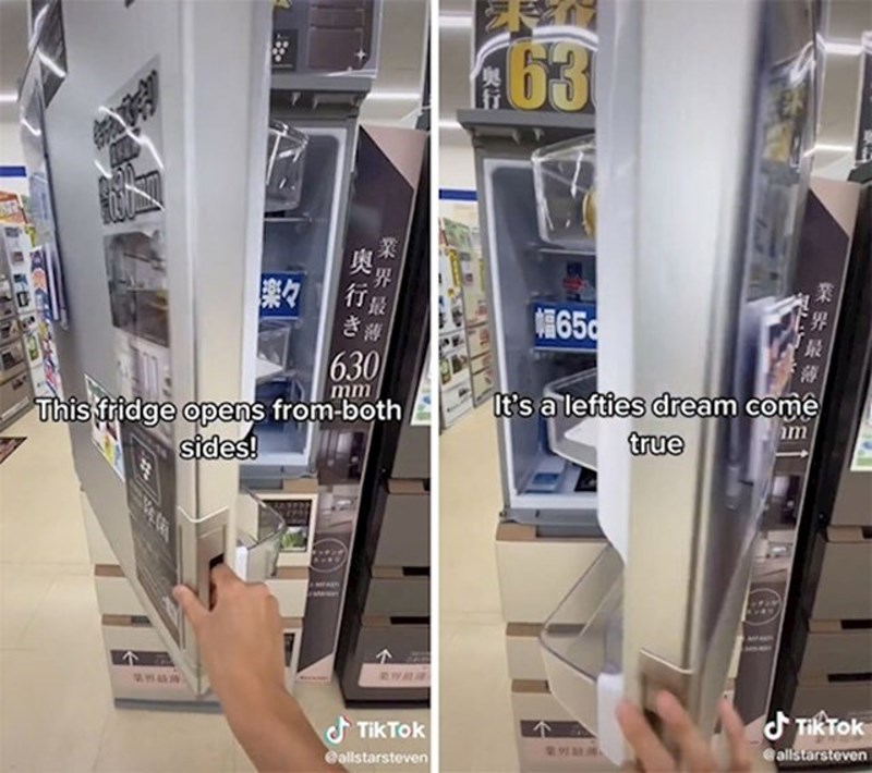 "Hladnjak koji se otvara s obje strane."