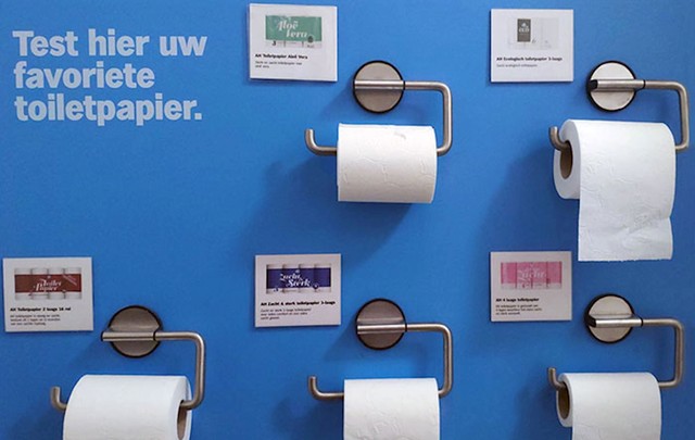 27. U ovoj trgovini možete opipati rolu svih dostupnih wc papira