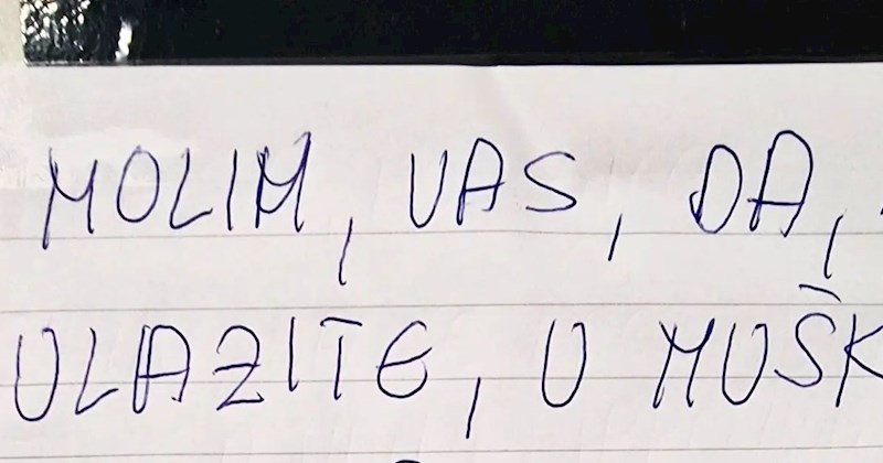 Obavijest ispred jednog wc-a nasmijala je ekipu na Fejsu, odmah će vam biti jasno zašto