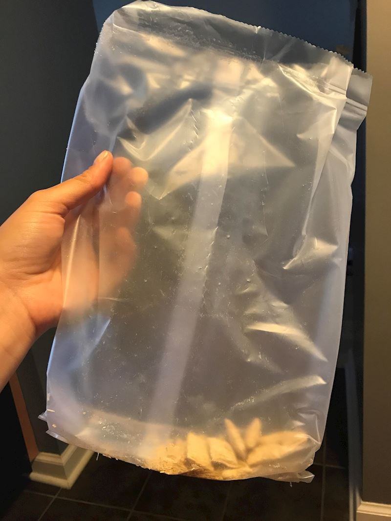 8. "Pogledajte samo koliko je pahuljica ostavio u vrećici..."